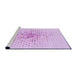 Sideview of Machine Washable Transitional Violet Purple Rug, wshpat3381pur