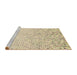 Sideview of Machine Washable Transitional Vanilla Gold Rug, wshpat3382brn