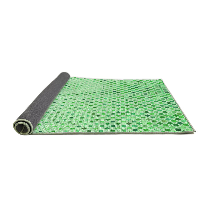 Thickness of Patterned Green Rug, pat3382grn