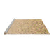 Sideview of Machine Washable Transitional Golden Blonde Gold Rug, wshpat3382org