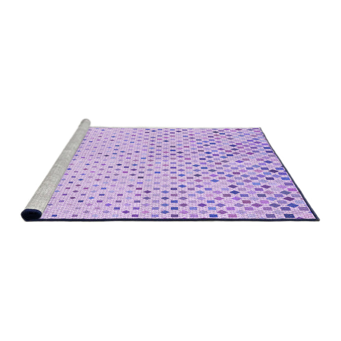 Sideview of Machine Washable Transitional Purple Rug, wshpat3382pur