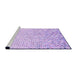 Sideview of Machine Washable Transitional Purple Rug, wshpat3382pur