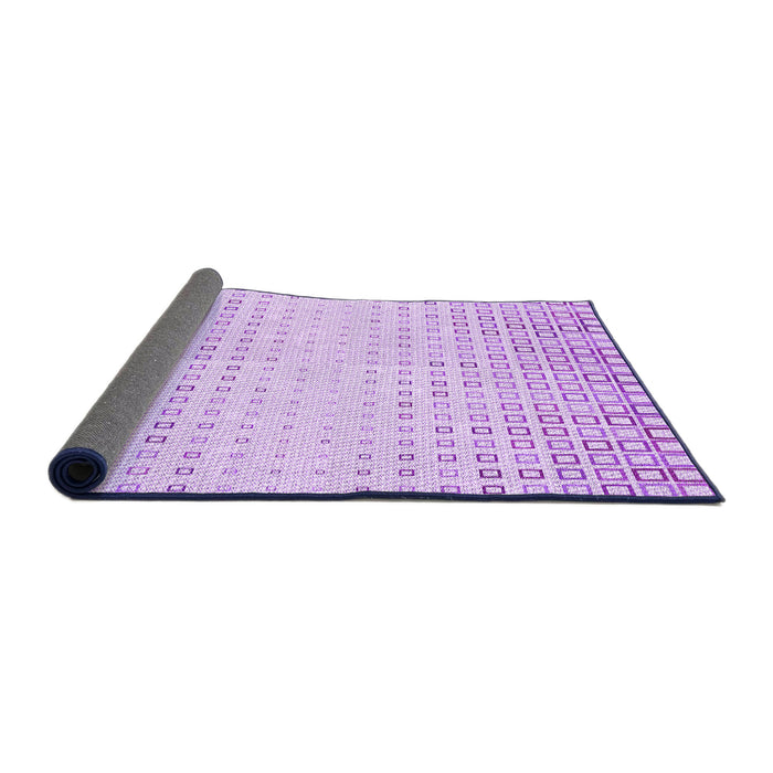 Thickness of Patterned Purple Rug, pat3383pur