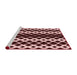 Sideview of Machine Washable Transitional Pink Rug, wshpat3385rd