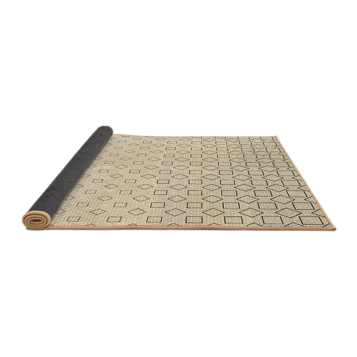 Thickness of Patterned Moccasin Beige Rug, pat3386brn