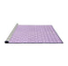 Sideview of Machine Washable Transitional Bright Lilac Purple Rug, wshpat3386pur