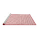 Sideview of Machine Washable Transitional Light Coral Pink Rug, wshpat3386rd