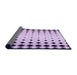 Thickness of Patterned Purple Violet Purple Rug, pat3387pur