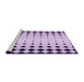 Sideview of Machine Washable Transitional Purple Violet Purple Rug, wshpat3387pur