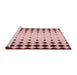 Sideview of Machine Washable Transitional Light Rose Pink Rug, wshpat3387rd