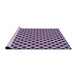 Sideview of Machine Washable Transitional Dark Purple Rug, wshpat3388pur