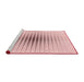 Sideview of Machine Washable Transitional Pink Rug, wshpat3389rd