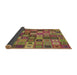 Thickness of Patterned Caramel Brown Rug, pat3390brn