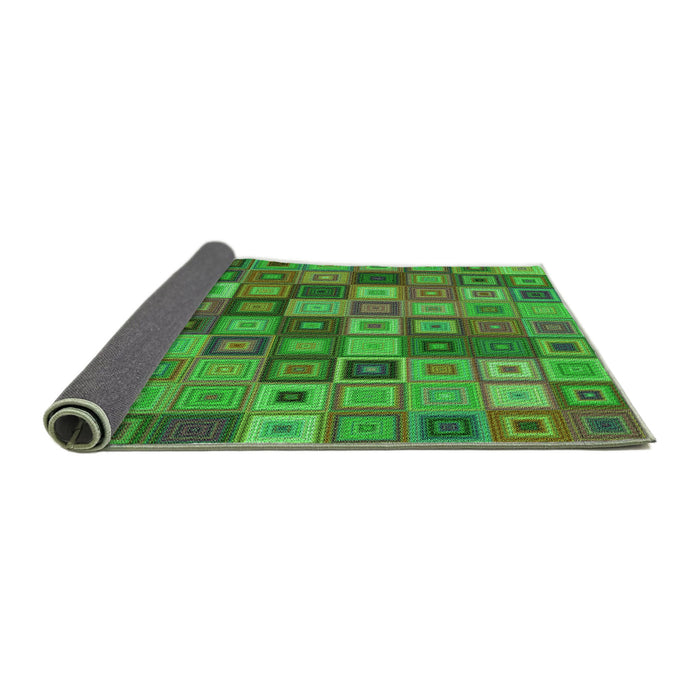 Thickness of Patterned Seaweed Green Rug, pat3390grn
