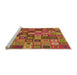 Sideview of Machine Washable Transitional Red Rug, wshpat3390org