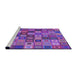 Sideview of Machine Washable Transitional Purple Rug, wshpat3390pur