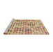 Sideview of Machine Washable Transitional Brown Gold Rug, wshpat3391brn
