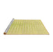 Sideview of Machine Washable Transitional Golden Brown Yellow Rug, wshpat3392yw