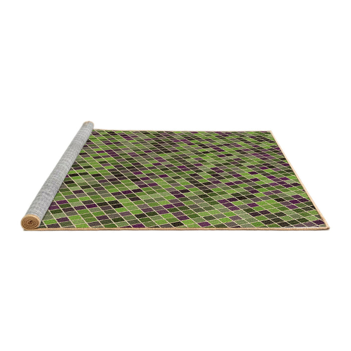 Sideview of Machine Washable Transitional Chocolate Brown Rug, wshpat3393brn