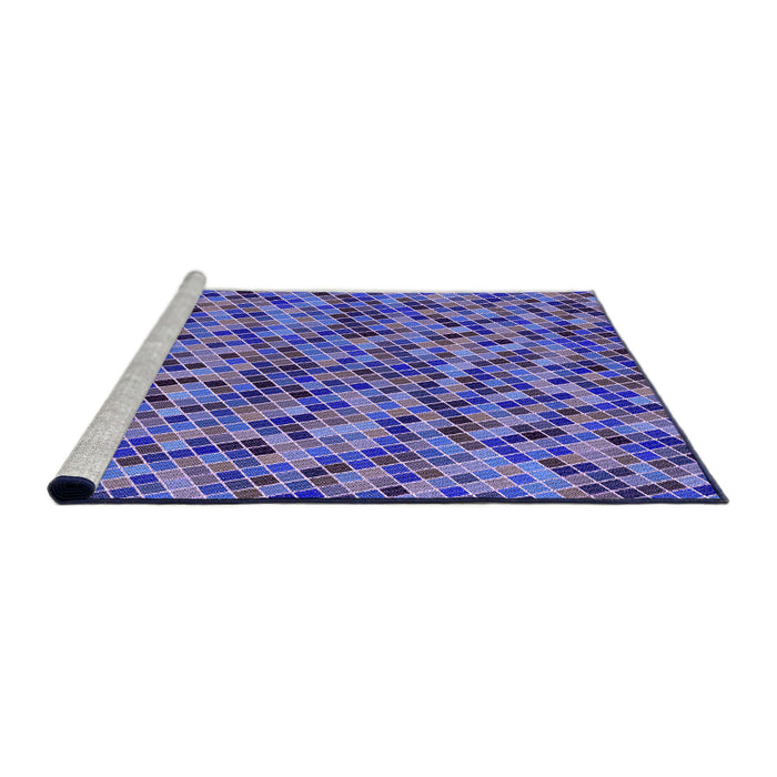 Sideview of Machine Washable Transitional Purple Mimosa Purple Rug, wshpat3393pur