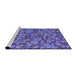 Sideview of Machine Washable Transitional Purple Mimosa Purple Rug, wshpat3393pur