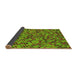 Thickness of Patterned Green Rug, pat3393yw