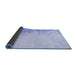 Thickness of Patterned Sky Blue Rug, pat3394blu