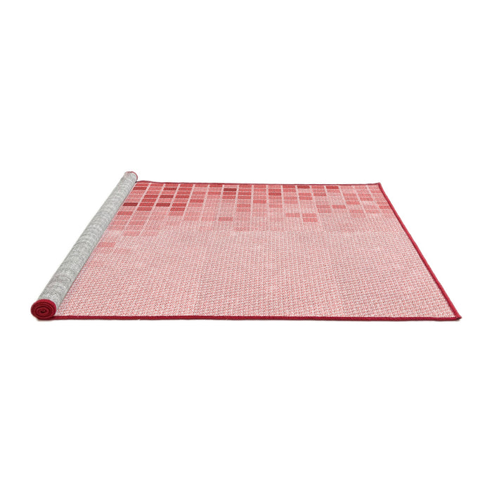 Sideview of Machine Washable Transitional Light Red Pink Rug, wshpat3394rd