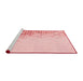 Sideview of Machine Washable Transitional Light Red Pink Rug, wshpat3394rd