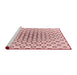 Sideview of Machine Washable Transitional Indian Red Rug, wshpat3395rd