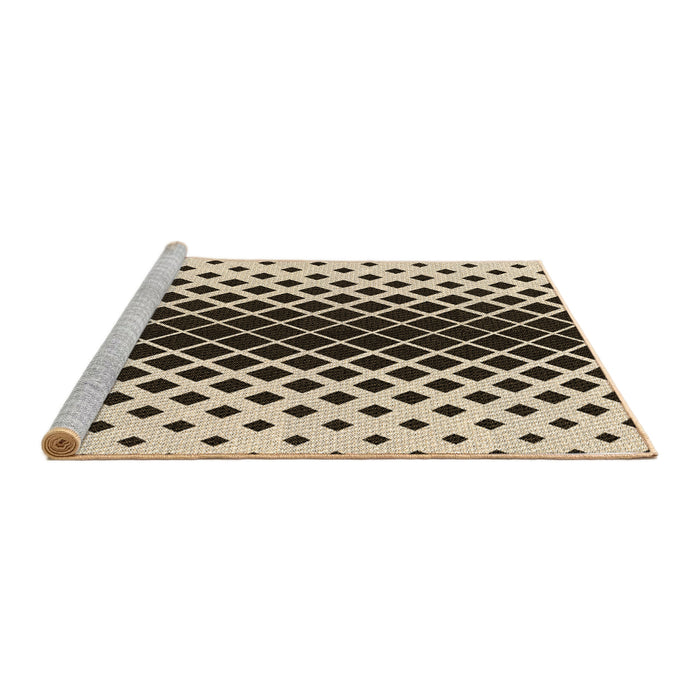 Sideview of Machine Washable Transitional Golden Blonde Gold Rug, wshpat3396brn
