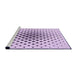 Sideview of Machine Washable Transitional Lilac Purple Rug, wshpat3399pur