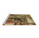 Machine Washable Transitional Golden Gold Rug in a Bedroom, wshpat34brn