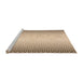 Sideview of Machine Washable Transitional Light Brown Rug, wshpat3401org