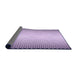 Thickness of Patterned Purple Flower Purple Rug, pat3401pur