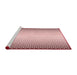 Sideview of Machine Washable Transitional Light Rose Pink Rug, wshpat3401rd