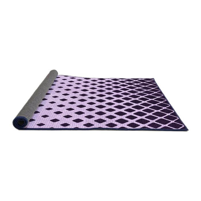 Thickness of Patterned Purple Rug, pat3403pur