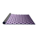 Thickness of Patterned Purple Rug, pat3403pur