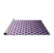 Sideview of Machine Washable Transitional Purple Rug, wshpat3403pur