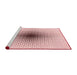 Sideview of Machine Washable Transitional Pink Rug, wshpat3404rd