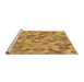 Sideview of Machine Washable Transitional Orange Rug, wshpat3405brn