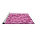 Sideview of Machine Washable Transitional Violet Purple Rug, wshpat3405pur