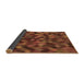 Thickness of Patterned Red Rug, pat3406brn