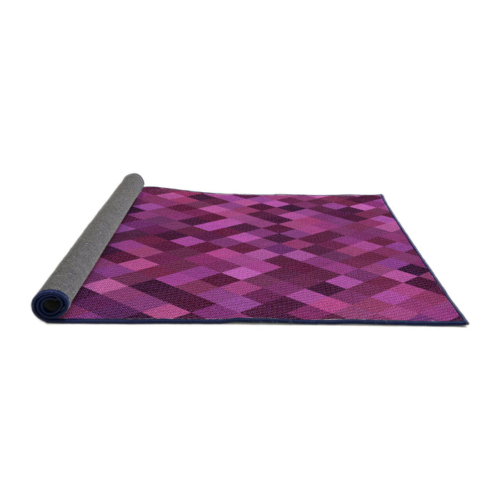 Thickness of Patterned Neon Pink Rug, pat3406pur