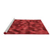 Sideview of Machine Washable Transitional Red Rug, wshpat3406rd