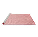 Sideview of Machine Washable Transitional Pink Rug, wshpat3407rd