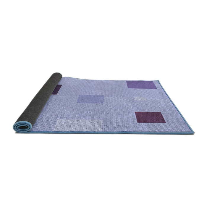Thickness of Patterned Purple Rug, pat3409blu