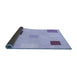 Thickness of Patterned Purple Rug, pat3409blu