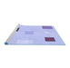 Sideview of Machine Washable Transitional Purple Rug, wshpat3409blu