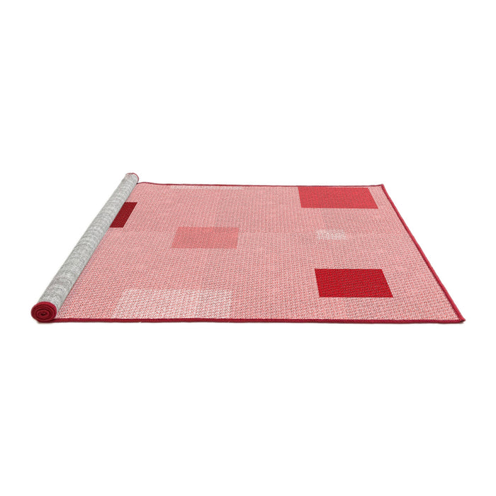 Sideview of Machine Washable Transitional Pink Rug, wshpat3409rd